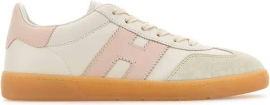 Hogan Stijlvolle Sand Cool Sneakers Pink Dames