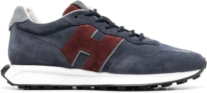 Hogan Blauwe Retro Stijl Sneakers met Memory Foam Binnenzool Blauw Heren