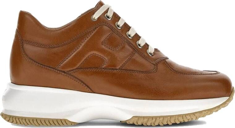 Hogan Stijlvolle Sneakers Brown Dames