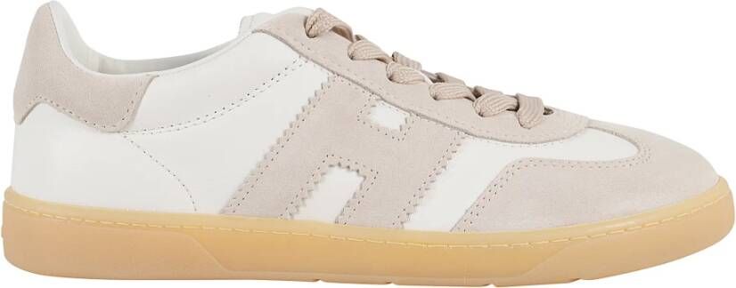 Hogan Stijlvolle Veterschoenen Beige Dames