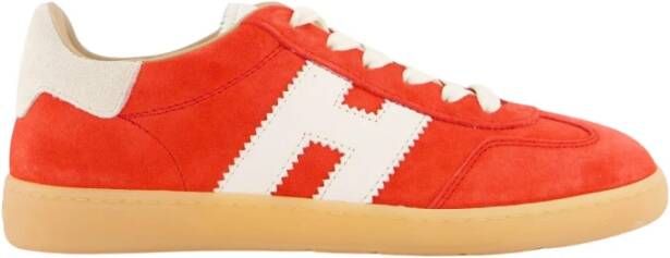 Hogan Stoere Veterschoenen Red Dames