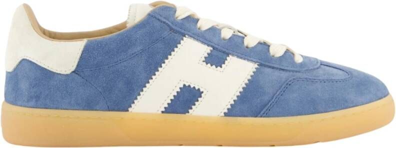 HOGAN Lage Sneakers Dames Cool Allacciato Maat: 38 5 Materiaal: Suède Kleur: Blauw