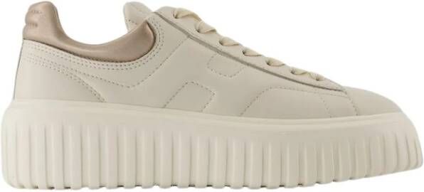 Hogan Sneakers H Stripes Sneakers Leather Beige in beige