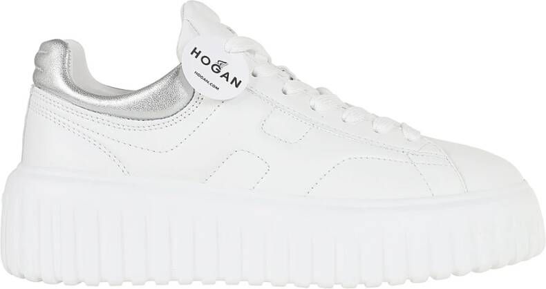 Hogan Strepen Nappa Leren Sneakers White Dames