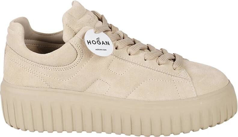 Hogan Strepen Sneakers Beige Dames