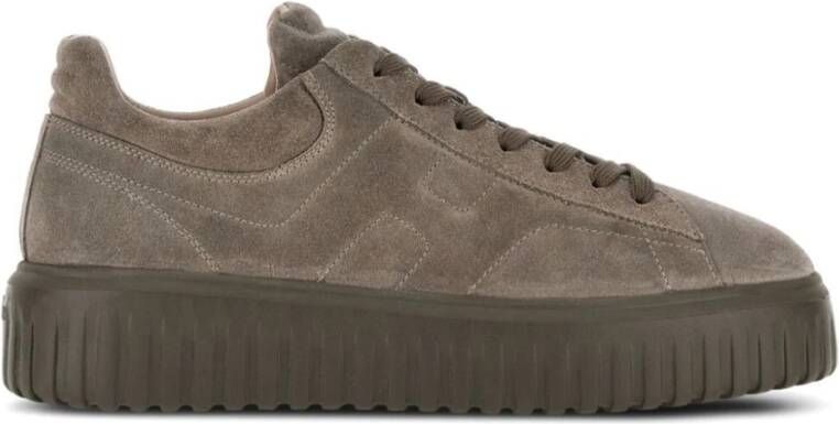 Hogan Strepen Sneakers Brown Heren