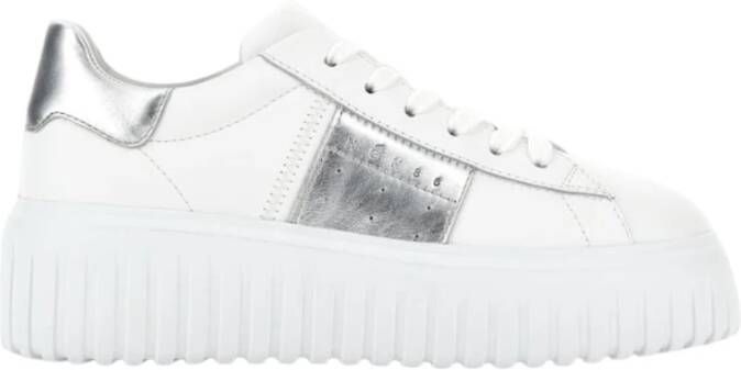 Hogan Strepen Sneakers met Memory Foam Binnenzool White Dames