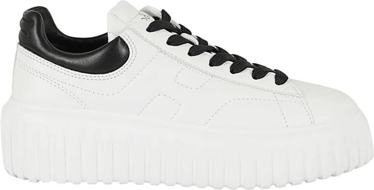 Hogan Sportieve Sneakers met H-Stripes White Dames