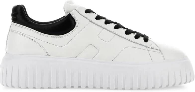 Hogan Trendy witte leren sneakers voor heren White Heren