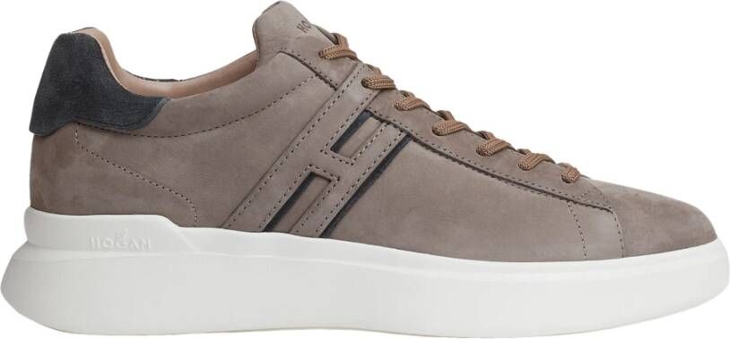 Hogan Suede Clay Sneakers Beige Heren