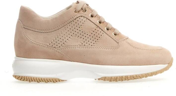 Hogan Suède Interactive Sand Sneakers Beige Dames