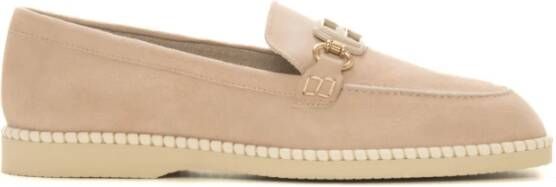 Hogan Suede Loafer Stijlvol en Comfortabel Beige Dames