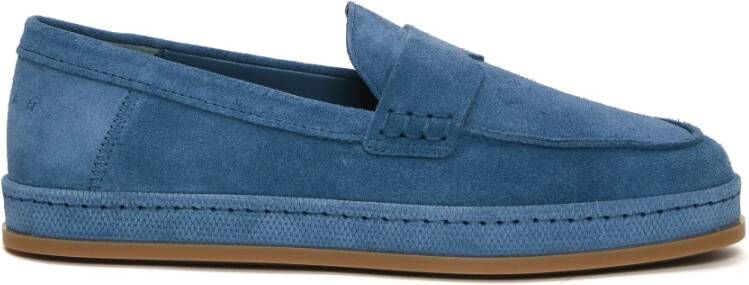 Hogan Suede Slip-On Jeans Schoenen Blue Dames