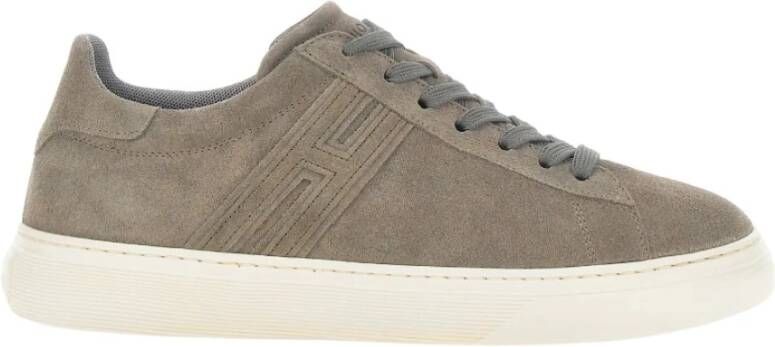 Hogan Suède Sneakers met Verwijderbare Fussbett Beige Heren