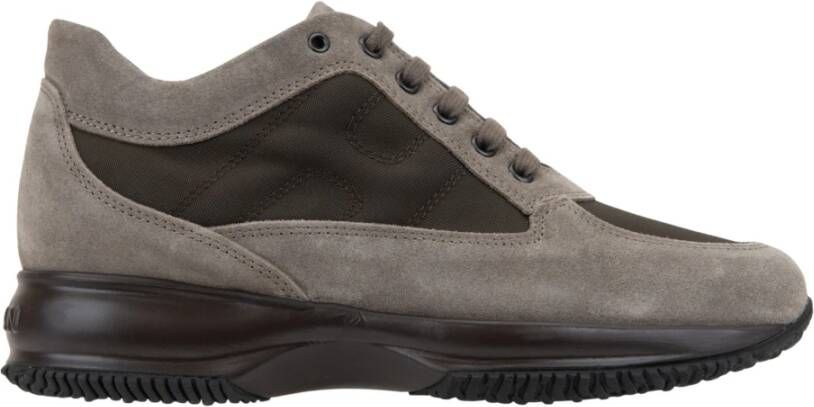 Hogan Suède Veterschoenen voor Dames Brown Dames