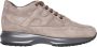 Hogan Tortora Suede Interactieve Sneakers Beige Dames - Thumbnail 1