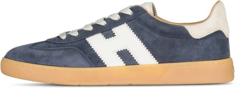 Hogan Velours Memory Foam Sneakers Blue Heren