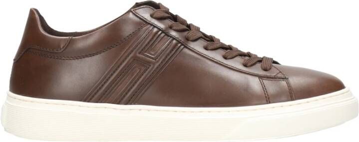 Hogan Hoogwaardige sneakers voor modieuze mannen Brown Heren