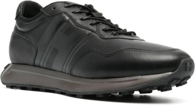 Hogan Veterschoenen van leer Black Heren