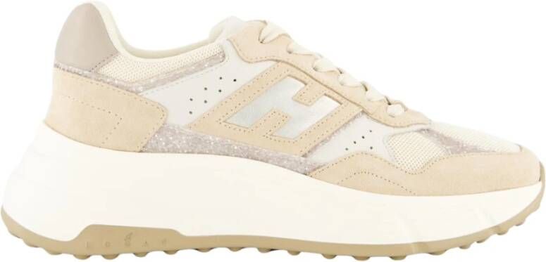 Hogan Veterschoenen voor dames Beige Dames