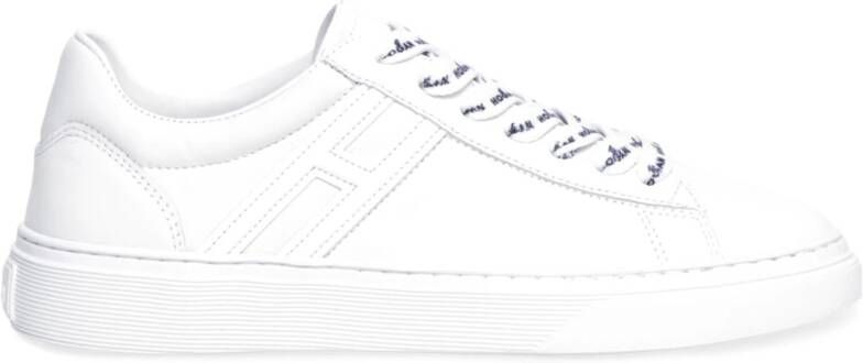 Hogan Vintage-geïnspireerde leren sneakers Wit Dames