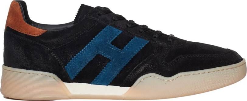 Hogan Vintage-geïnspireerde sneakers met eigentijdse stijl Zwart Heren