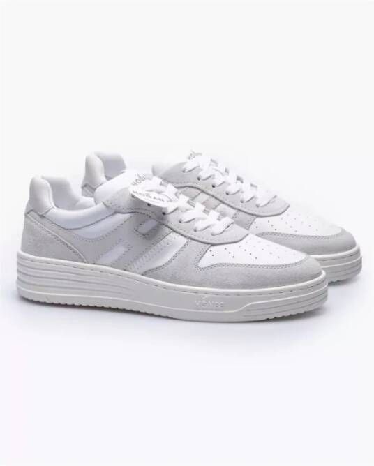 Hogan Vintage Leren en Suède Sneakers Grijs 1 2 Gray Heren