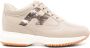 Hogan Vison Calf Sneaker met Glans Beige Dames - Thumbnail 1