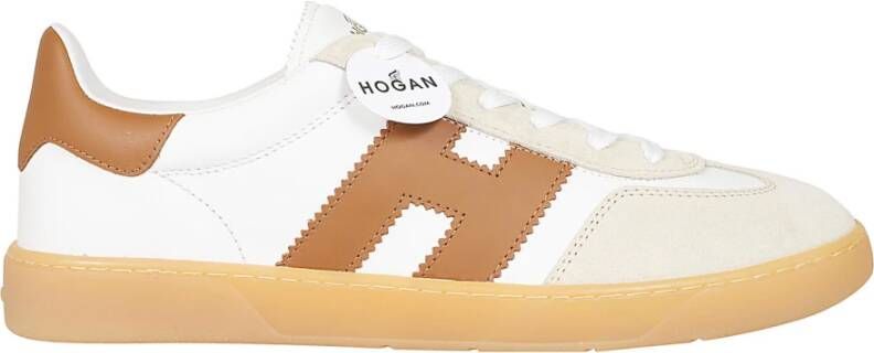 Hogan Wit Blauw Leren Sneakers Multicolor Heren