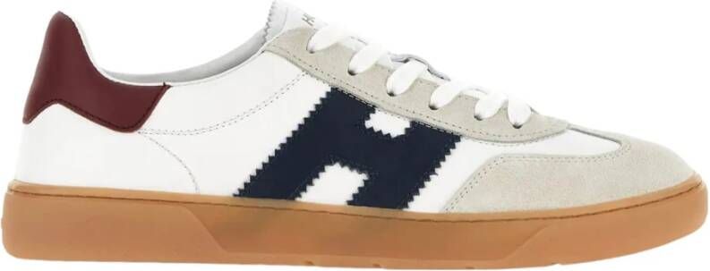 Hogan Wit en Blauw Leren Sneakers Multicolor Heren