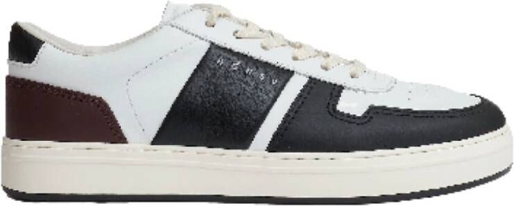 Hogan Wit Zwart Leren Sneakers Multicolor Heren