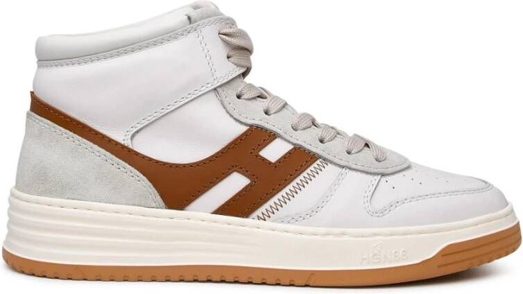 Hogan Witleren Sneaker H630 Beige Heren