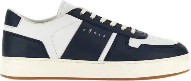 Hogan Witte Basketbalstijl Sneakers Blue Heren