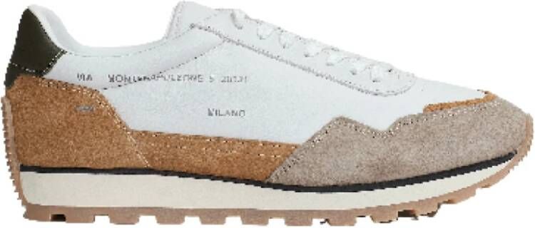 Hogan Witte Beige Suède Leren Hardloopschoenen White Heren