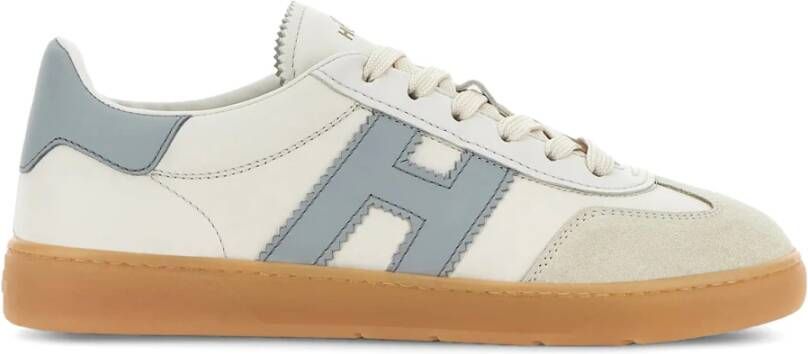 HOGAN Lage Sneakers Dames Cool Allacciato Maat: 36 Materiaal: Leer Kleur: Creme