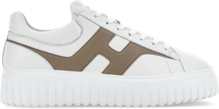 Hogan Witte en beige sneakers voor heren White Heren