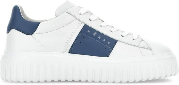 Hogan Witte en Blauwe Sneakers voor Mannen White Heren