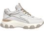 Hogan Witte en platina leren sneakers White Dames - Thumbnail 1