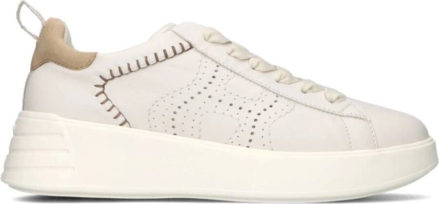 Hogan Witte Gestikte Dames Sneakers White Dames