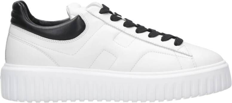 Hogan Witte H-Stripes Sneakers Wit Heren