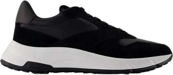 Hogan Witte Lederen Sneakers Hyperlight Black Heren