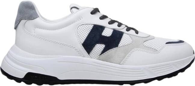 Hogan Witte Leren Hyperlight Sneaker White Heren