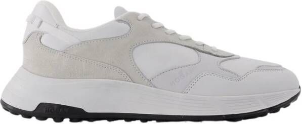 Hogan Witte Leren Hyperlight Sneakers met H Uitsnede White Heren