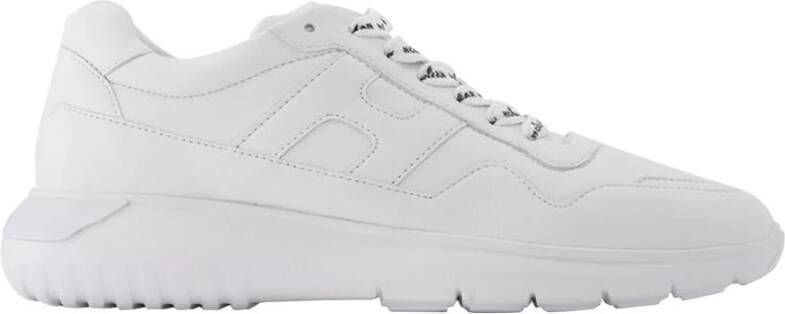 Hogan Witte Leren Interactive3 Sneakers White Heren