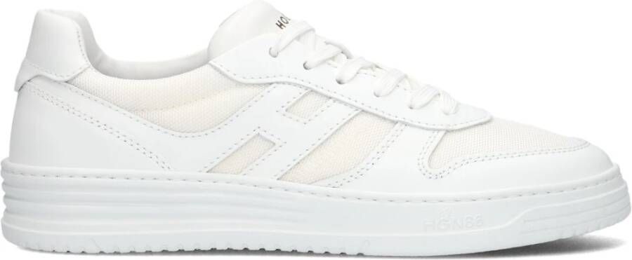 HOGAN Lage Sneakers Heren Hxm6300fg70 Maat: 41 Materiaal: Leer Kleur: Wit