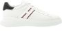 Hogan Witte Leren Sneakers Blauw Rode Accenten White Heren - Thumbnail 1