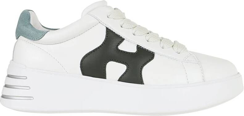 Hogan Witte Leren Sneakers Chic Stijl White Dames