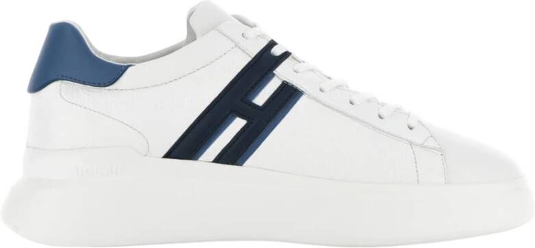 Hogan Witte Leren Sneakers Memory Foam White Heren