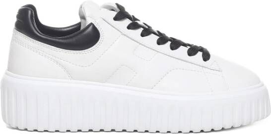 Hogan Witte Leren Sneakers Memory Foam Zool White Dames