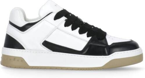 Hogan Witte Leren Sneakers met Ademende Details White Heren